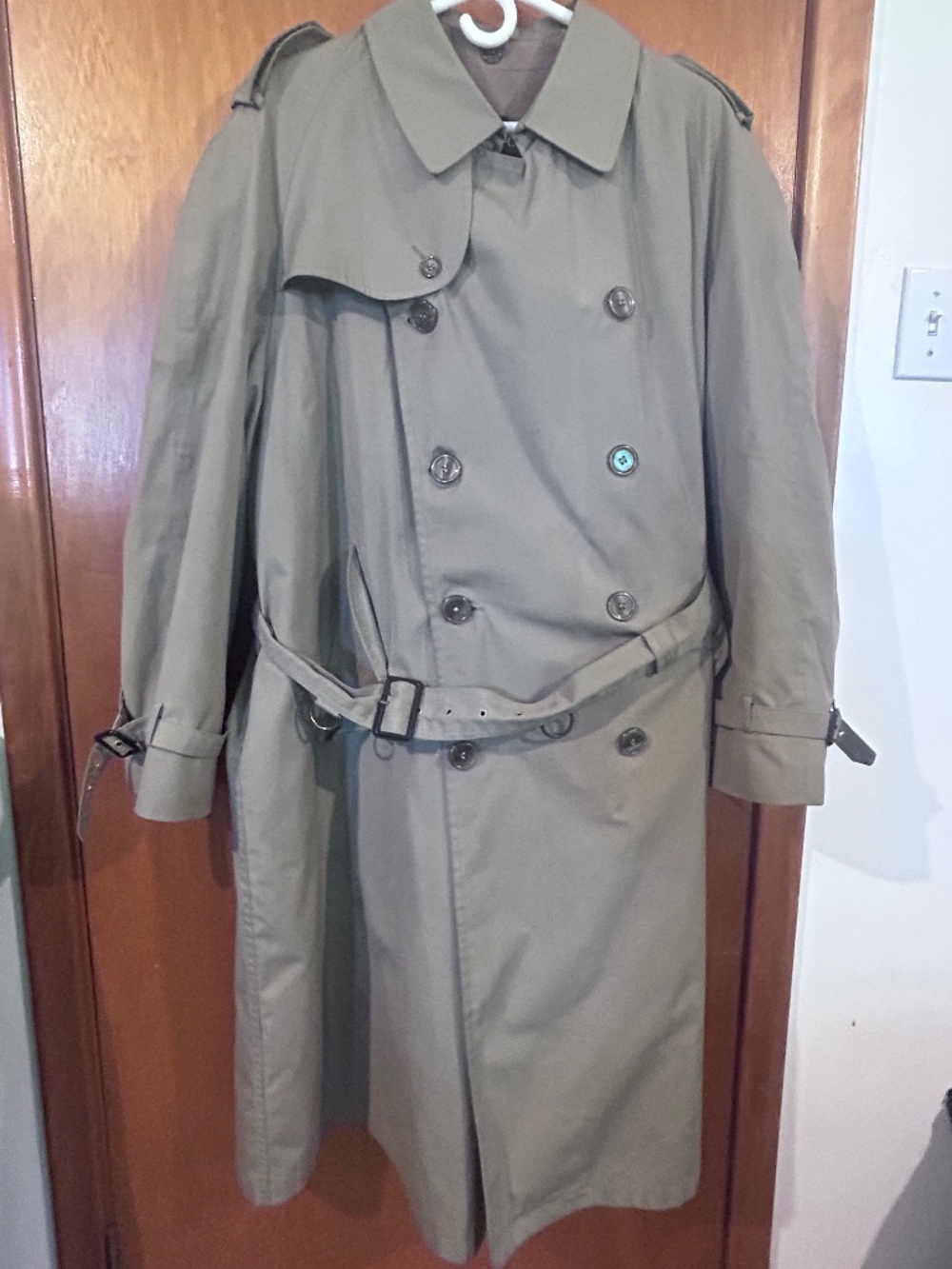 Christian Dior trench with removable wool liner